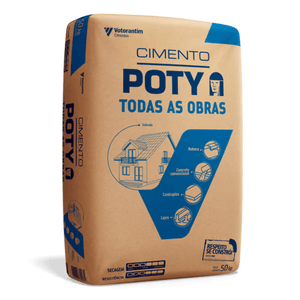 CIMENTO OBRAS ESTRUTURAIS POTY CP II-Z 40 50KG