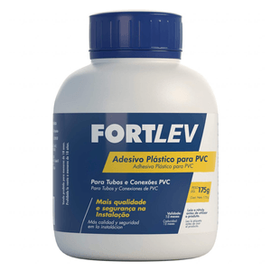 ADESIVO PVC FRASCO 175G - FORTLEV