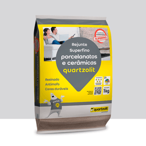 REJUNTE PORCELANATOS CINZA PLATINA 1KG - QUARTZOLIT