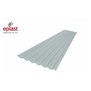 TELHA DE PVC MINIONDA BRANCA 2,44 X 0,50M - EPLAST