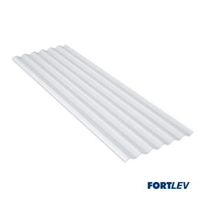 TELHA PVC TRANSLUCIDA ONDAFORT  1,83X1,1M - FORTLEV