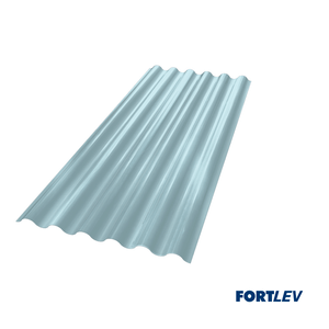 TELHA PVC TRANSLUCIDA ONDALEV 2,44X0,5M - FORTLEV