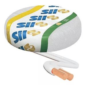 CORDAO FLEX PARALELO 300V 1,00MM BRANCO - SIL