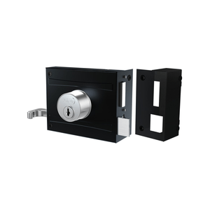 FECHADURA 701/100 PRETO FOSCO ESP INOX - STAM